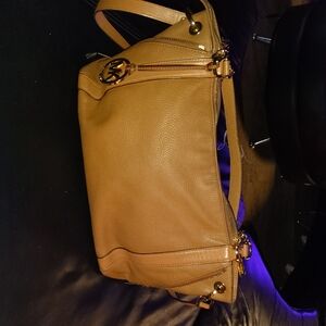 Michael Kors Tan Leather Crossbody Bag